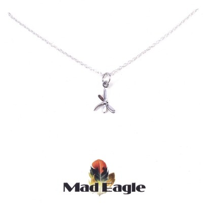 SSN1562 Sterling Silver Mini Dragonfly Necklace