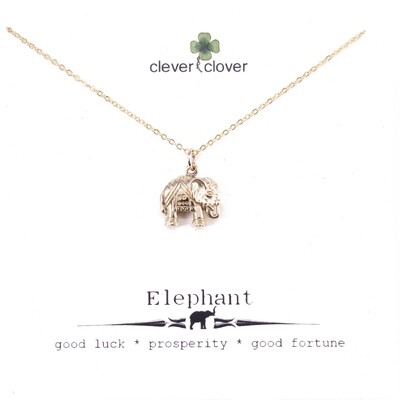 CCN807 Bronze Elephant Necklace