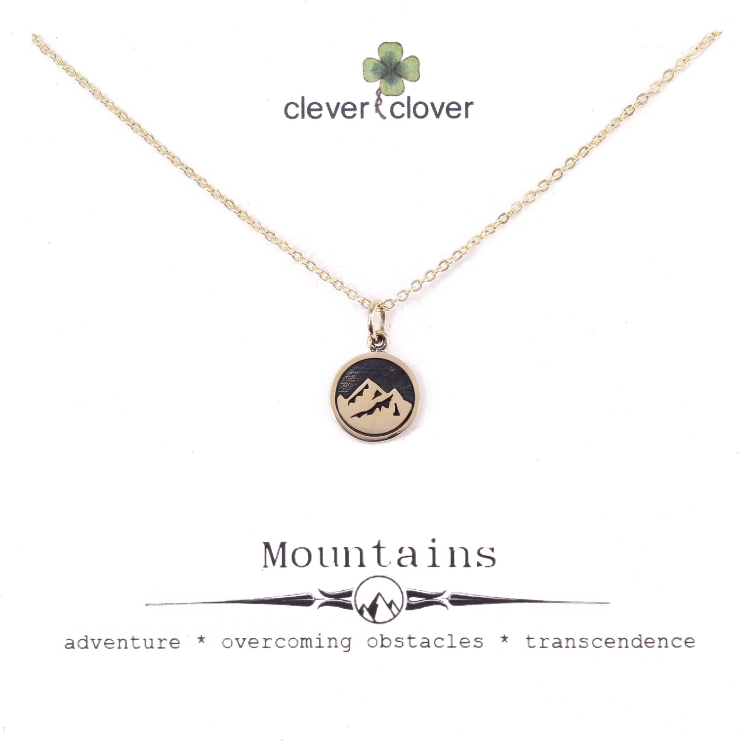 CCN1707 Bronze Mountain / Earth Element Necklace