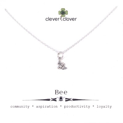 SSN6007 Sterling Silver Tiny Honey Bee Necklace