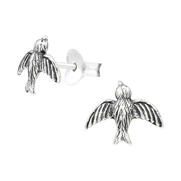 P29-29 Sterling Silver Bird Posts