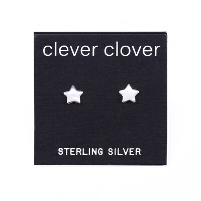 P37-1 Sterling Silver Star Posts