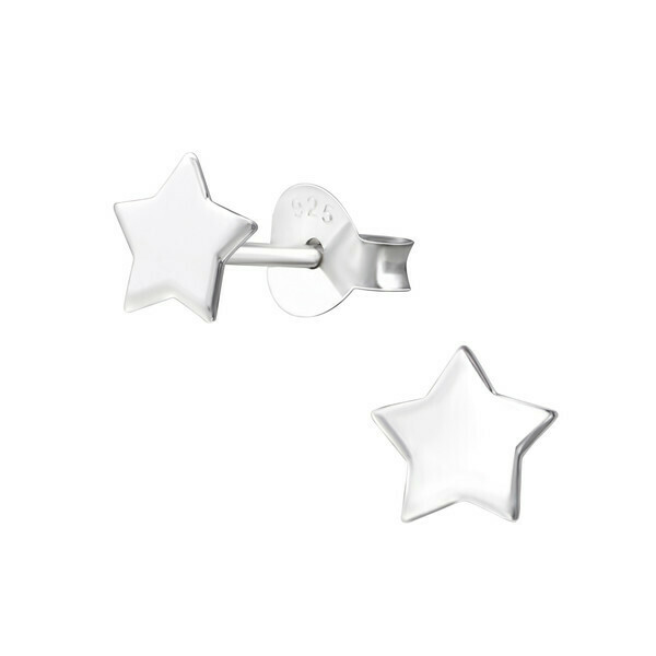 P37-1 Sterling Silver Star Posts