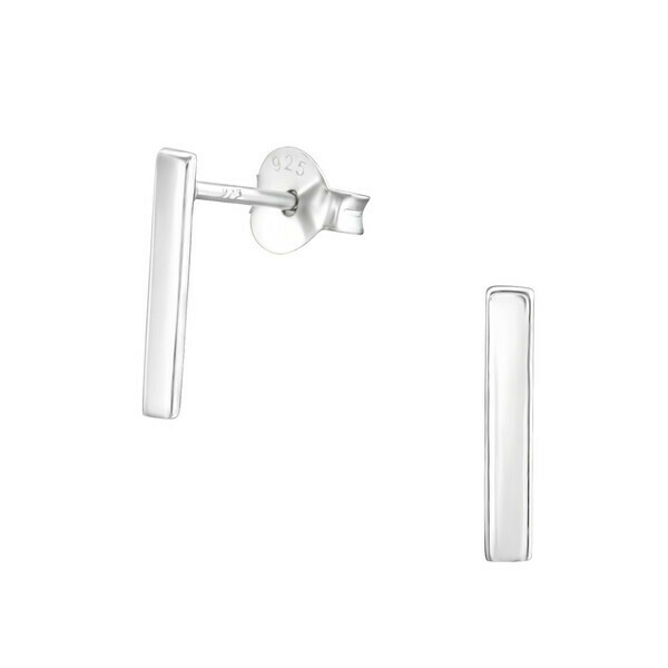 P37-45 Sterling Silver Flat Bar Posts