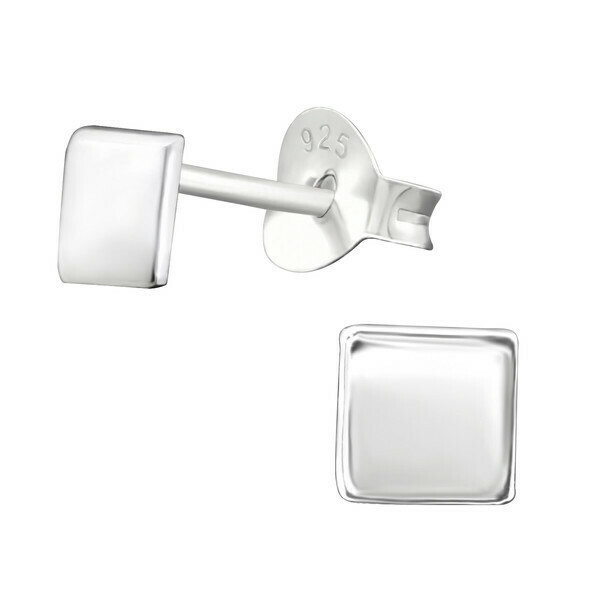 P38-44 Sterling Silver Solid Square Posts