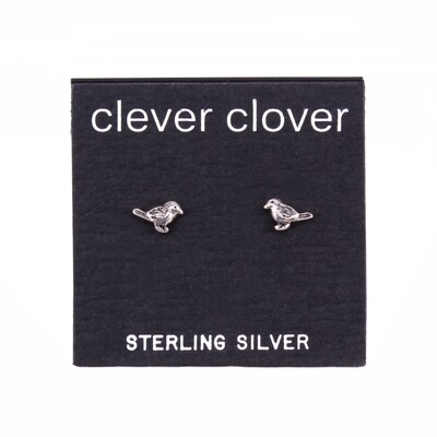 P39-41 Sterling Silver Tiny Bird Posts