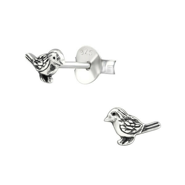 P39-41 Sterling Silver Tiny Bird Posts