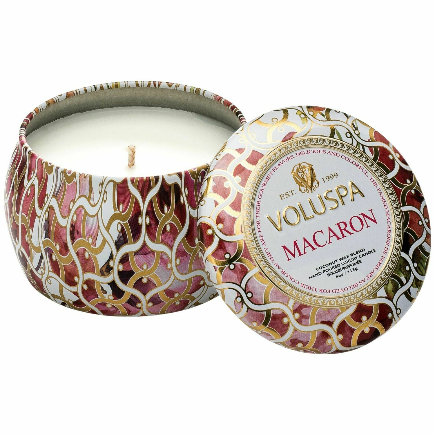 Macaron Candle - Voluspa Maison Blanc Petite Tin 4oz