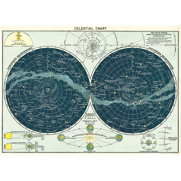 Celestial Chart Poster  - 20” X 28” - #202