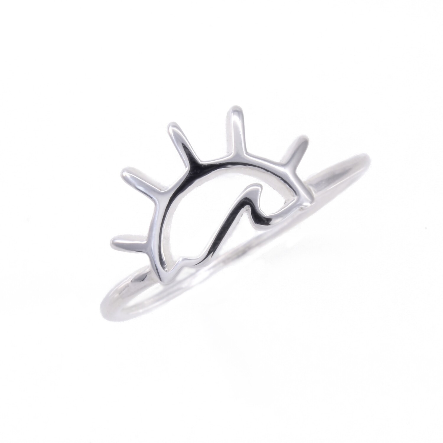 RP3325 Sterling Silver Sun/Wave Ring