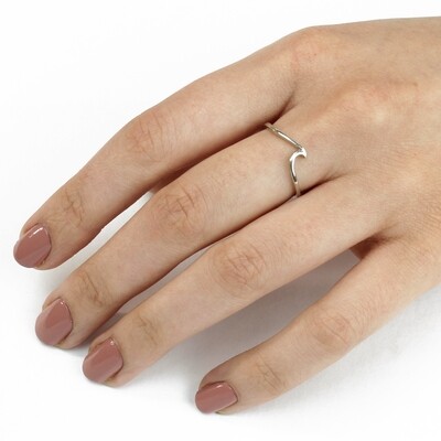 RP3037 Sterling Silver Wave Ring