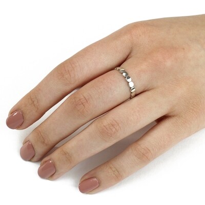 RP3460 Sterling SIlver Small Circles Band