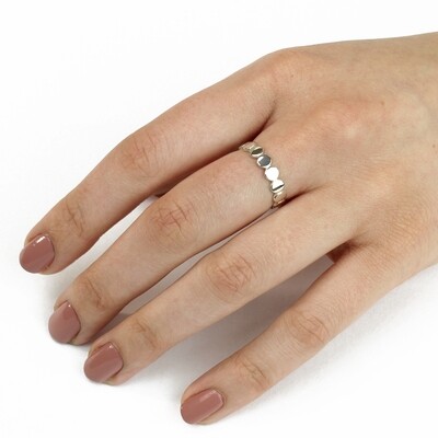 RP3072 Sterling Silver Circles Ring