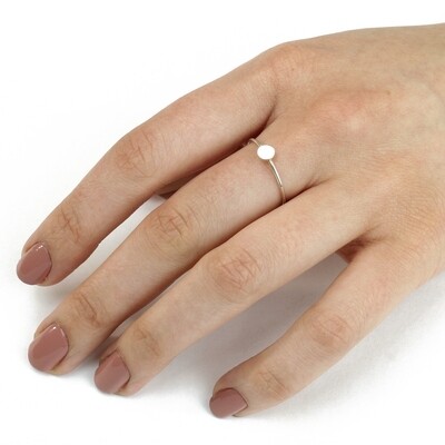 RP3510 Sterling Silver Dot Ring