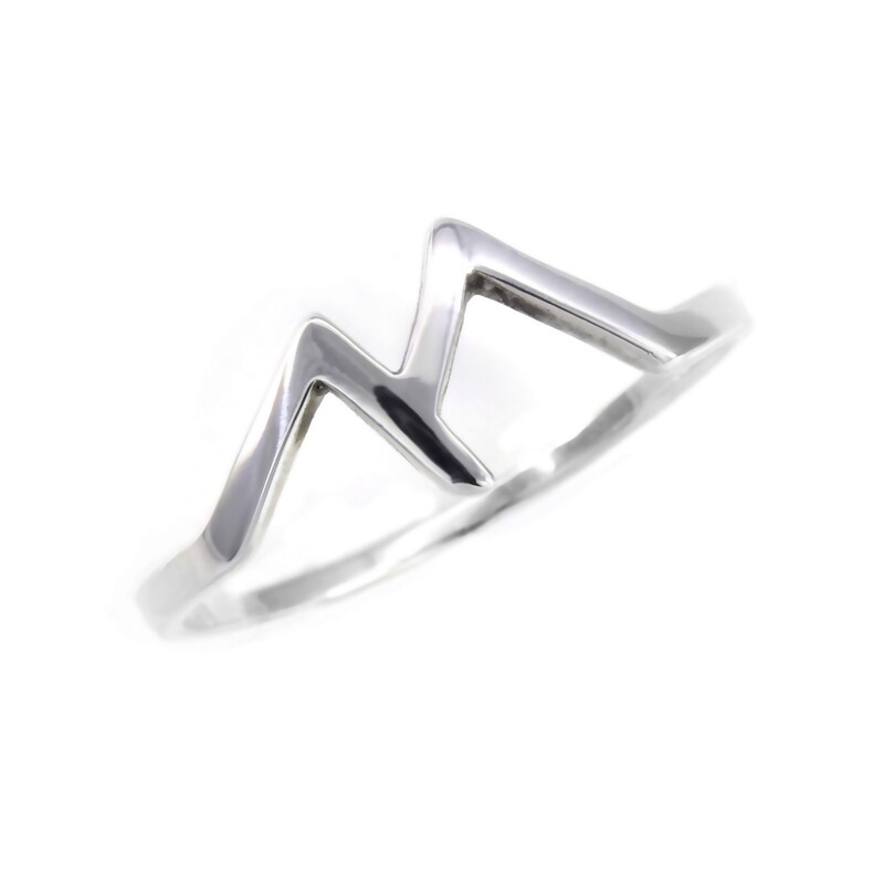 RP3319 Sterling Silver Twin Peaks Ring