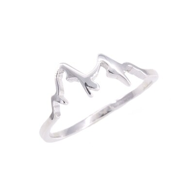 RP2937 Sterling Silver Mountain Ring