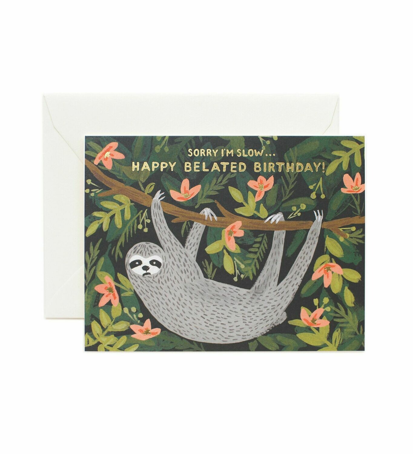 Sloth Belated Birthday Card - Rifle Paper Co. RPC107