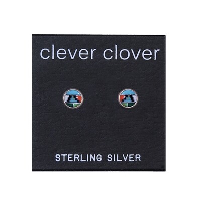 Mosaic 5mm Sterling Silver Circle Posts - P5-MOW