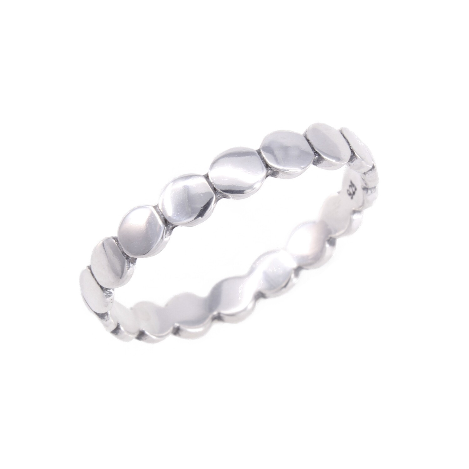 RP3460 Sterling SIlver Small Circles Band