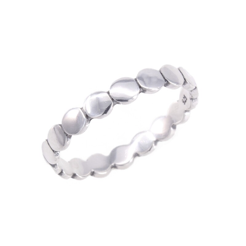 RP3460 Sterling SIlver Small Circles Band