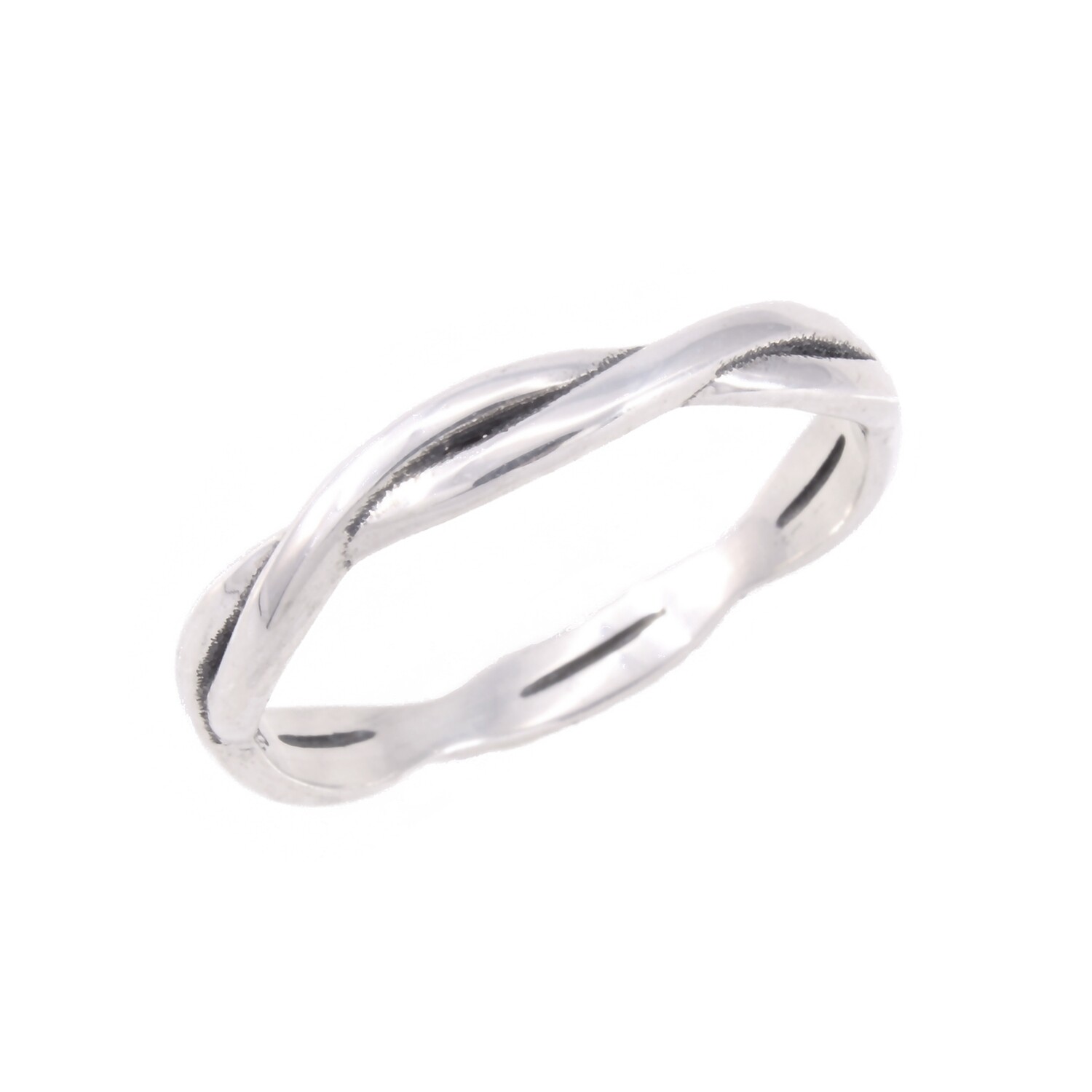 RP3436 Sterling Silver Braid Band Ring