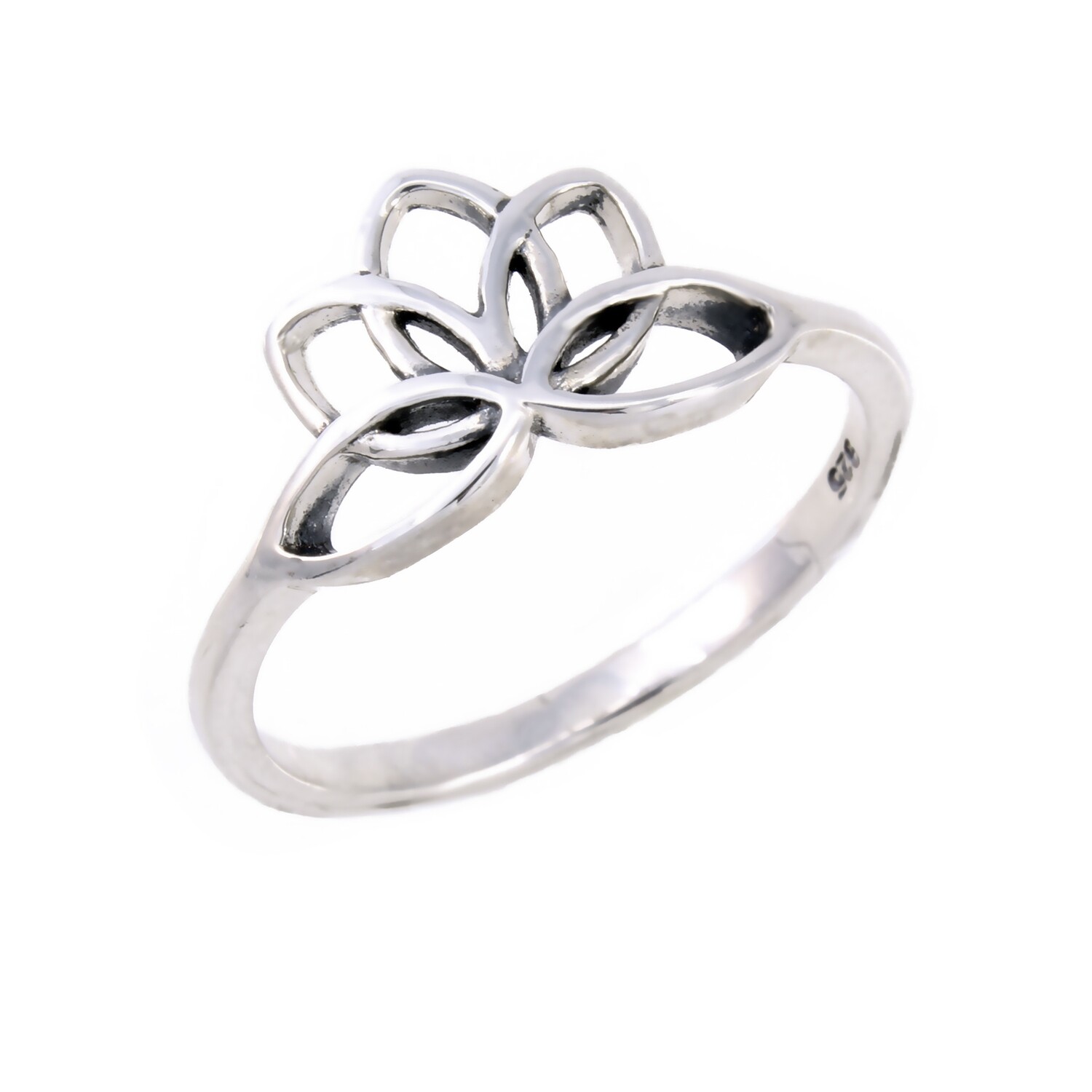 RP3073 Sterling Silver Lotus Ring