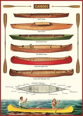 Canoes Poster  - 20” X 28” - #402