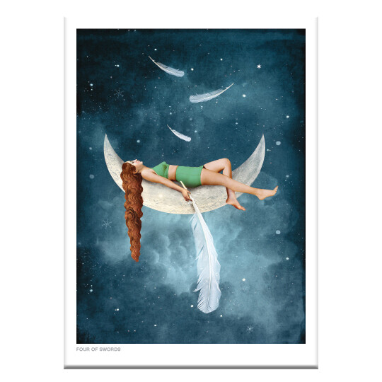 CD81 Four of Swords Greeting Card