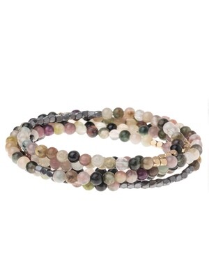 SW037 Stone Wrap Bracelet/Necklace - Tourmaline