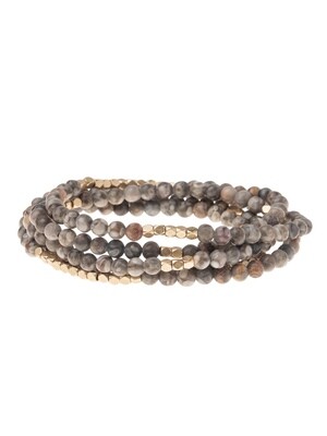 SW035 Stone Wrap Bracelet/Necklace - Rhyolite