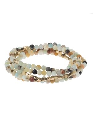 SW004 Stone Wrap Bracelet/Necklace - Amazonite