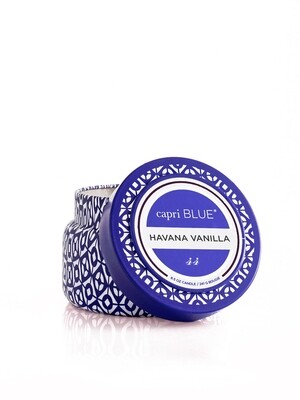 Havana Vanilla Candle - Capri Blue Printed Tin 8.5oz