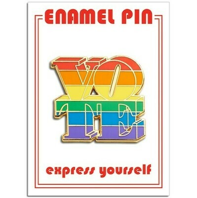 Vote Rainbow Enamel Pin - FFP-237 