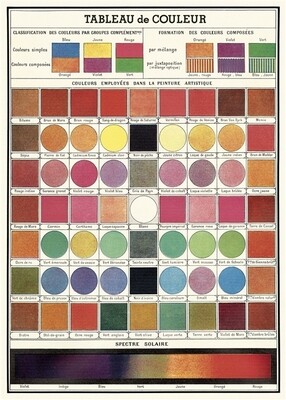 Color Chart Poster  - 20” X 28” - #320