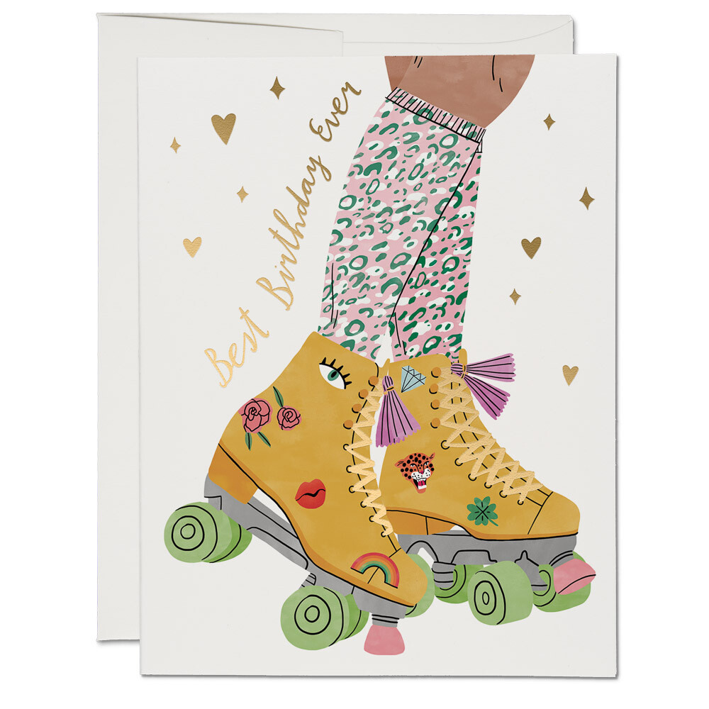 Best Birthday Roller Skate Card - RC50