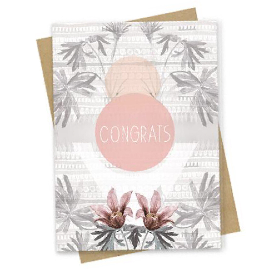Texture Congratulations Small Greeting Card - PAC177