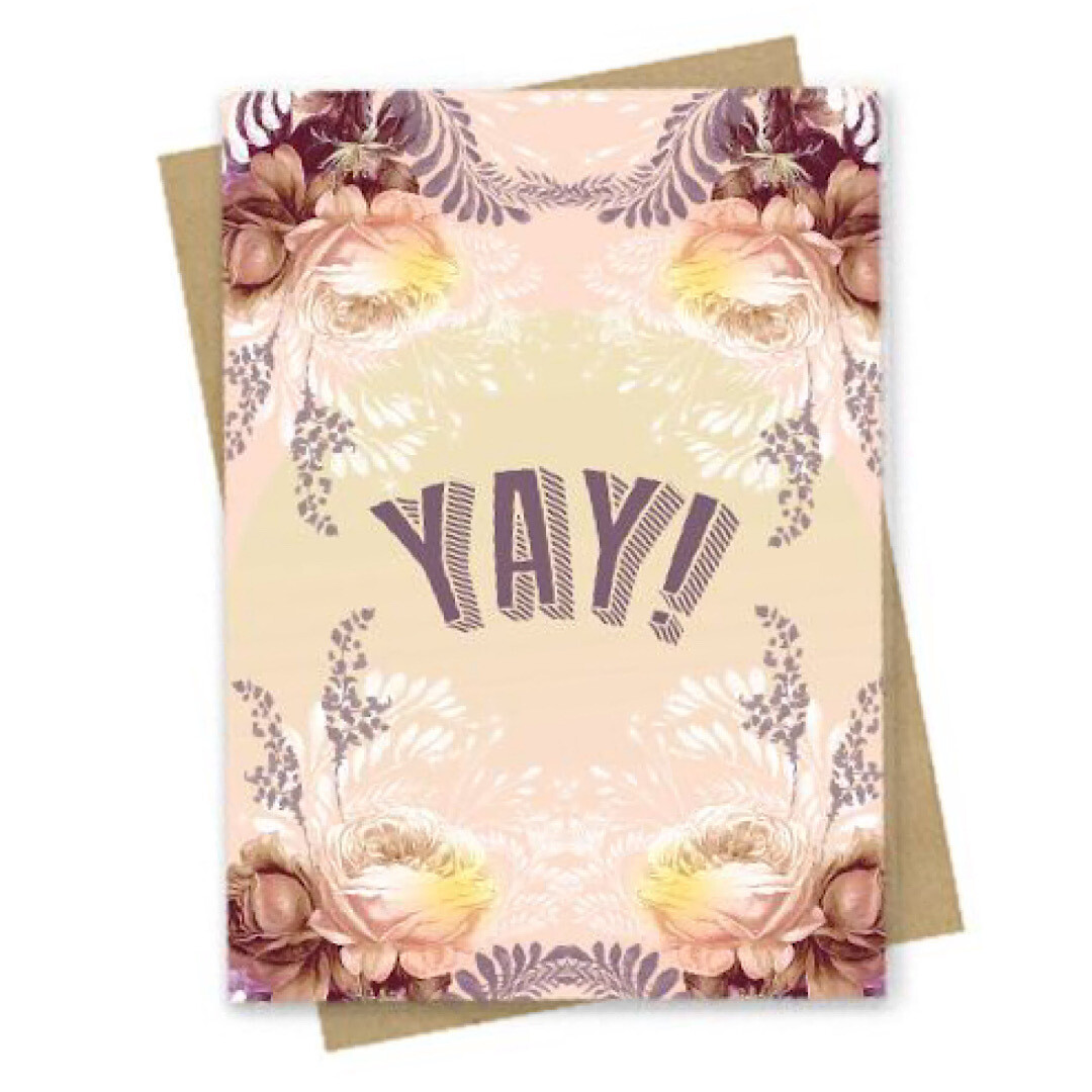 Yay! Small Greeting Card - PAC173