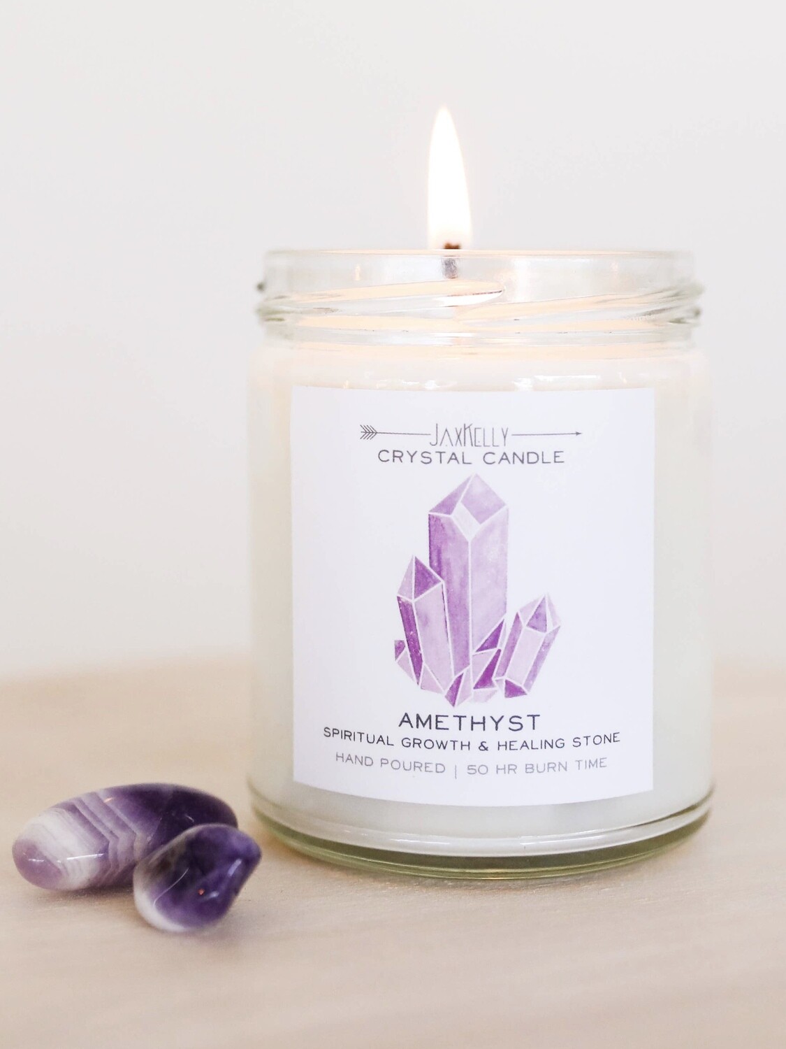 Crystal Candle - Amethyst 