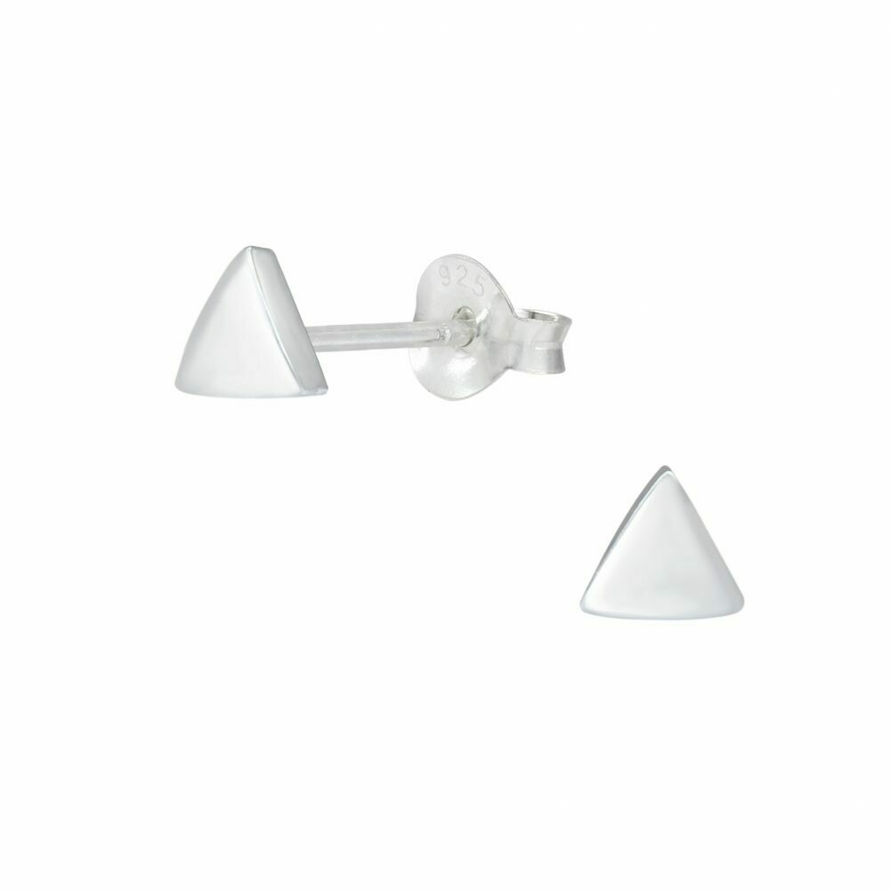 Sterling Silver Tiny Solid Triangle Posts - P70-4