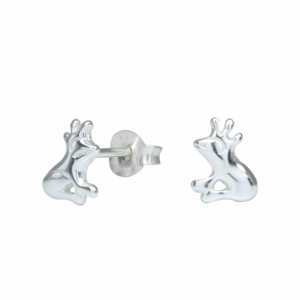 Sterling Silver Frog Prince Posts - P70-6