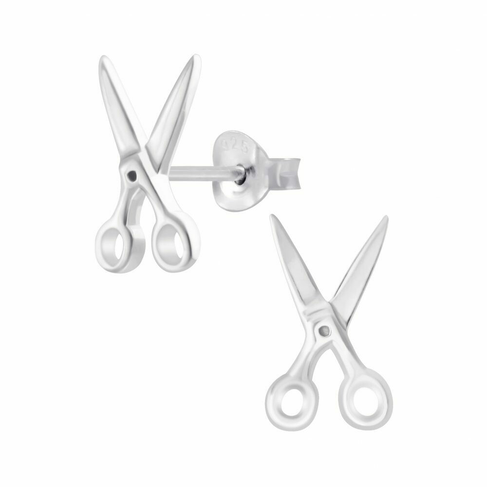 Sterling Silver Scissors Posts - P70-12