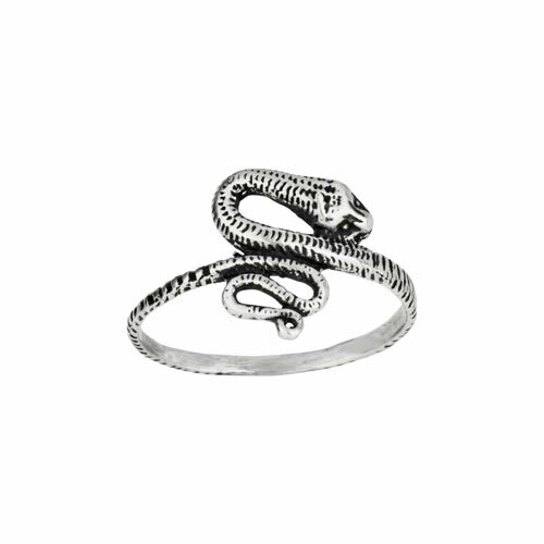 Sterling Silver Poised Snake Ring - RTM4194