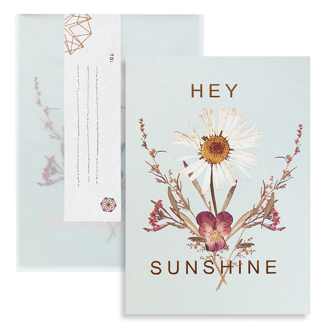 Hey Sunshine Daisy Greeting Card - PAC146