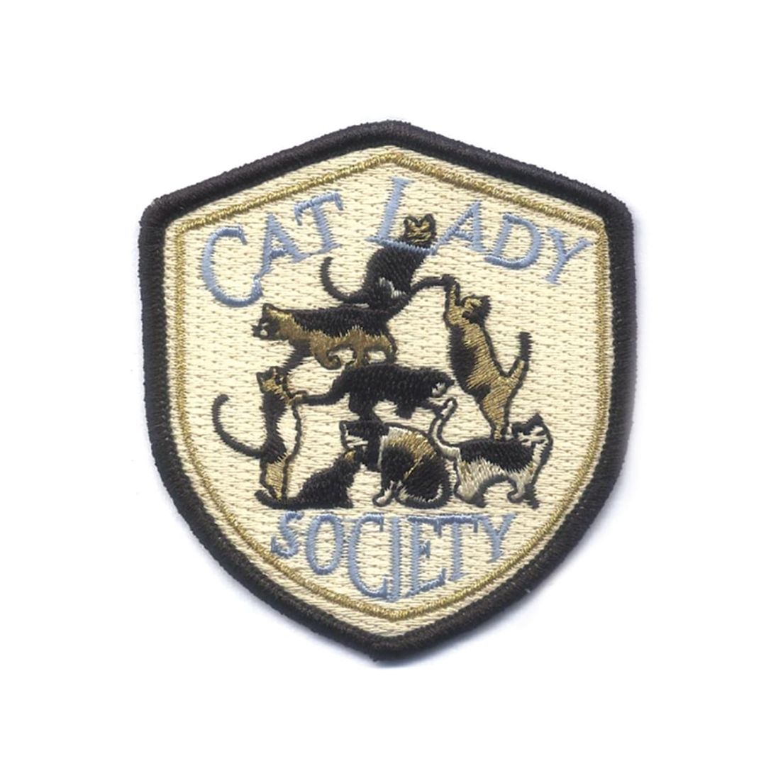 Cat Lady Embroidered Patch - AQPA5