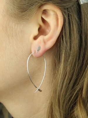 Sterling Silver Thread Thru Loops - H13 3751