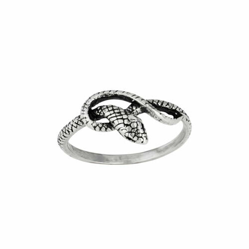 Sterling Silver Knotted Snake Ring - RTM4193