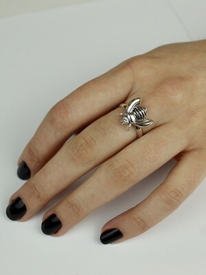 Sterling SIlver Honey Bee Ring - RTM2678