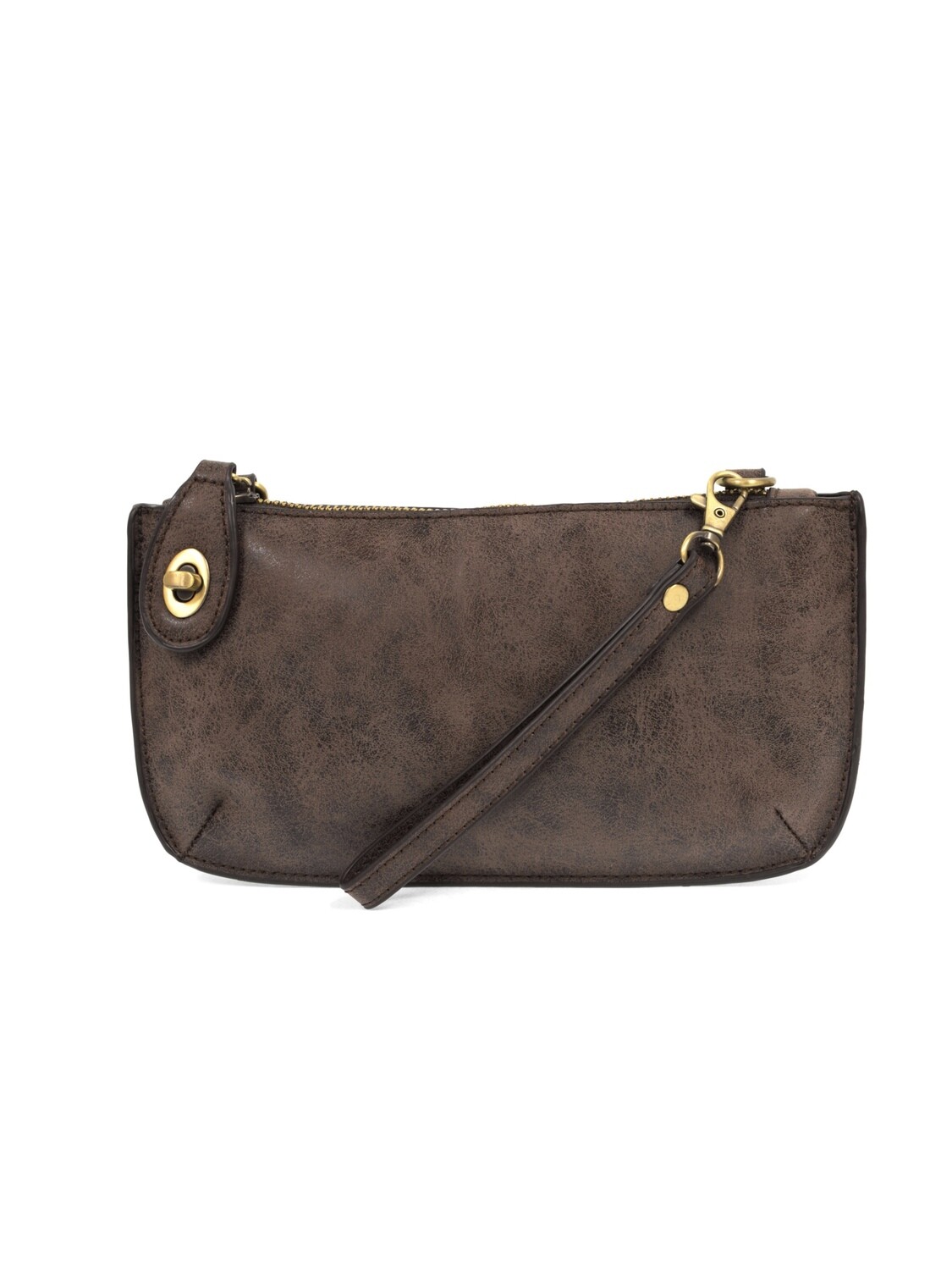Lux Crossbody Wristlet Clutch Chocolate JA8020-63