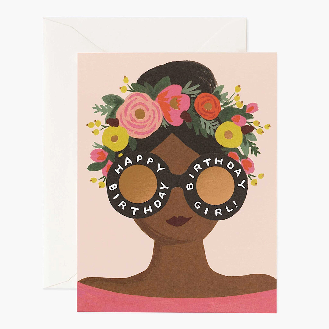 Flower Crown Birthday Girl Card - Rifle Paper Co. RPC123