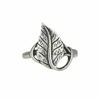 Sterling Silver Leaf Ring - RTM2749